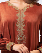 Load image into Gallery viewer, Heritage Dress with Embroidered Neckline