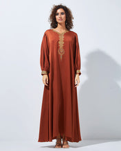 Load image into Gallery viewer, Heritage Dress with Embroidered Neckline