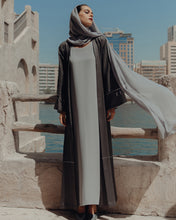 Load image into Gallery viewer, Kimono Abaya in Linen with Hanging Crystals