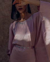 Load image into Gallery viewer, Pink Chai Kaftan with Belt

