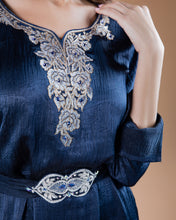 Load image into Gallery viewer, Midnight Blue Jalabiya
