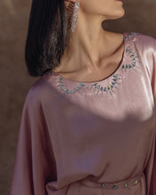 Load image into Gallery viewer, Pink Chai Kaftan with Belt
